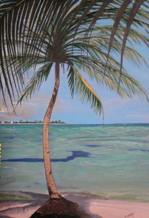 Le lagon    55x38   (non disponible)